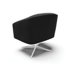 Cadeira Sala De Jantar Giratória Base Cromada Stella Suede D0