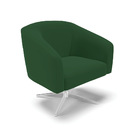 Cadeira Sala De Jantar Giratória Base Cromada Stella Veludo D