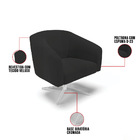 Cadeira Sala De Jantar Giratória Base Cromada Stella Veludo D