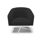 Cadeira Sala De Jantar Giratória Base Cromada Stella Veludo D