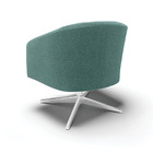 Cadeira Sala De Jantar Giratória Cromada Kit 2 Stella Bouclê