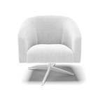 Cadeira Sala De Jantar Giratória Cromada Kit 2 Stella Bouclê