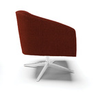 Cadeira Sala De Jantar Giratória Cromada Kit 2 Stella Bouclê