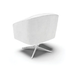 Cadeira Sala De Jantar Giratória Cromada Kit 2 Stella Sintéti