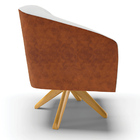 Cadeira Sala De Jantar Giratória Ma30 Kit 2 Stella Noz/linho