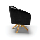 Cadeira Sala De Jantar Giratória Ma30 Kit 2 Stella Sintético