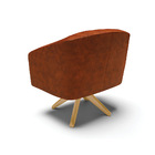 Cadeira Sala De Jantar Giratória Ma30 Kit 2 Stella Sintético