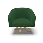 Cadeira Sala De Jantar Giratória Ma30 Kit 2 Stella Veludo D03