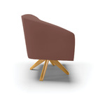 Cadeira Sala De Jantar Giratória Ma30 Kit 2 Stella Veludo D03