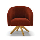 Cadeira Sala De Jantar Giratória Ma30 Stella Bouclê D03 - D'r