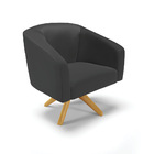 Cadeira Sala De Jantar Giratória Ma30 Stella Sintético D03 -