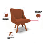 Cadeira Sala De Jantar Giratória Mm35 Kit 2 Liz Bouclê D03 -