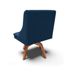 Cadeira Sala De Jantar Giratória Mm35 Kit 4 Liz Bouclê Azul D