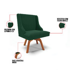 Cadeira Sala De Jantar Giratória Mm35 Kit 4 Liz Bouclê D03 -