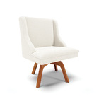 Cadeira Sala De Jantar Giratória Mm35 Kit 4 Liz Bouclê Off Wh