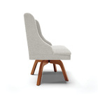 Cadeira Sala De Jantar Giratória Mm35 Kit 6 Liz Bouclê D03 -