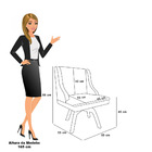 Cadeira Sala De Jantar Giratória Mm35 Liz Bouclê Terra D03 -