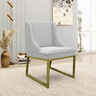 Cadeira Sala De Jantar Industrial Dourado Kit 10 Liz Veludo C