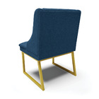 Cadeira Sala De Jantar Industrial Dourado Kit 2 Liz Bouclê D0