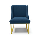 Cadeira Sala De Jantar Industrial Dourado Kit 2 Liz Bouclê D0