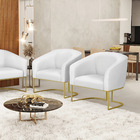 Cadeira Sala De Jantar Industrial Dourado Kit 2 Stella Sintét