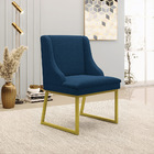 Cadeira Sala De Jantar Industrial Dourado Kit 4 Liz Bouclê Az