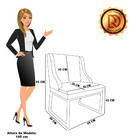 Cadeira Sala De Jantar Industrial Dourado Kit 6 Liz Suede Ros