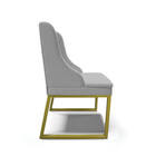 Cadeira Sala De Jantar Industrial Dourado Liz Linho D03 - D'r