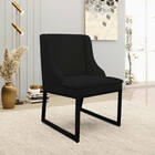 Cadeira Sala De Jantar Industrial Preto Kit 10 Liz Linho Pret