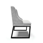 Cadeira Sala De Jantar Industrial Preto Kit 10 Liz Suede Cinz