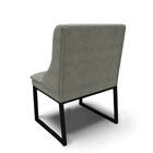 Cadeira Sala De Jantar Industrial Preto Kit 10 Liz Suede D03