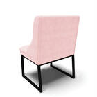 Cadeira Sala De Jantar Industrial Preto Kit 10 Liz Suede D03