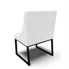 Cadeira Sala De Jantar Industrial Preto Kit 2 Liz Sint Pu D03