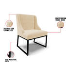 Cadeira Sala De Jantar Industrial Preto Kit 2 Liz Suede D03 -