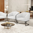 Cadeira Sala De Jantar Industrial Preto Kit 2 Stella Bouclê D