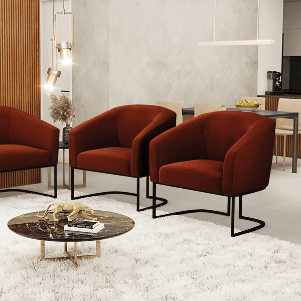 Cadeira Sala De Jantar Industrial Preto Kit 2 Stella Bouclê D