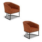 Cadeira Sala De Jantar Industrial Preto Kit 2 Stella Sintétic