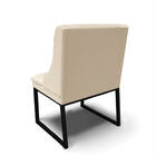 Cadeira Sala De Jantar Industrial Preto Kit 4 Liz Sintético D