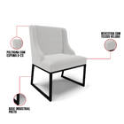 Cadeira Sala De Jantar Industrial Preto Kit 4 Liz Veludo D03