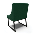 Cadeira Sala De Jantar Industrial Preto Kit 6 Liz Bouclê Verd