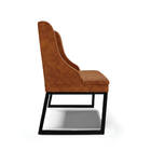 Cadeira Sala De Jantar Industrial Preto Kit 6 Liz Sint Pu D03