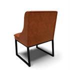 Cadeira Sala De Jantar Industrial Preto Kit 6 Liz Sint Pu D03