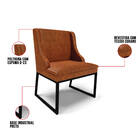 Cadeira Sala De Jantar Industrial Preto Kit 6 Liz Sint Pu D03