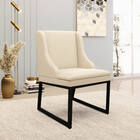 Cadeira Sala De Jantar Industrial Preto Kit 6 Liz Sintético B