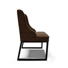 Cadeira Sala De Jantar Industrial Preto Kit 6 Liz Suede D03 -