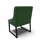 Cadeira Sala De Jantar Industrial Preto Kit 6 Liz Suede D03 -