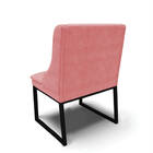 Cadeira Sala De Jantar Industrial Preto Kit 8 Liz Suede D03 -