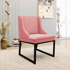 Cadeira Sala De Jantar Industrial Preto Kit 8 Liz Suede D03 -