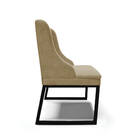 Cadeira Sala De Jantar Industrial Preto Kit 8 Liz Suede Marro