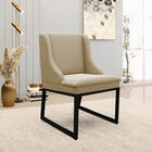 Cadeira Sala De Jantar Industrial Preto Kit 8 Liz Suede Marro